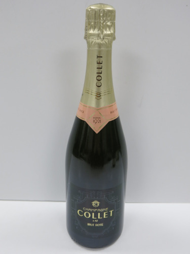 Bottle of Collet Brut Rose Champagne, 750ml.