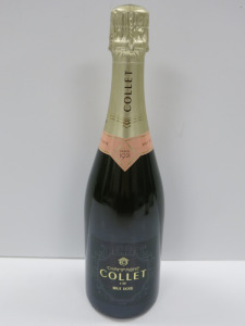 Bottle of Collet Brut Rose Champagne, 750ml.