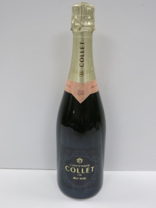 Bottle of Collet Brut Rose Champagne, 750ml.