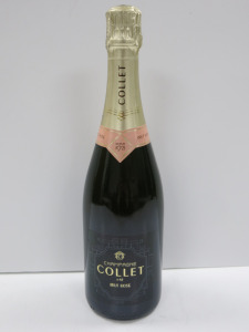 Bottle of Collet Brut Rose Champagne, 750ml.