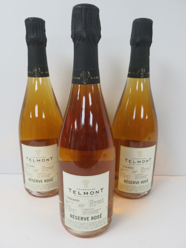 4 x Bottles of Temont Reserve Rose Extra Brut Champagne, 750ml.