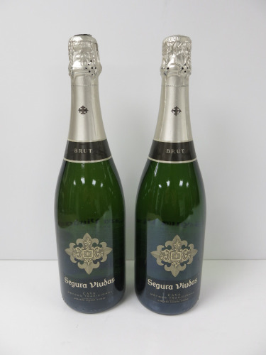 2 x Bottles of Segura Viudas Cava, 750ml.