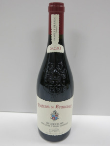 Bottle of Chateau de Beaucastel Red Wine, 2020, 750ml.