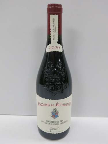 Bottle of Chateau de Beaucastel Red Wine, 2020, 750ml.