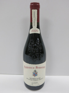 Bottle of Chateau de Beaucastel Red Wine, 2020, 750ml.
