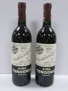 2 x Bottles of R. Lopez de Heredia Vina Tondonia Reserve Red Wine, 2012, 750ml.