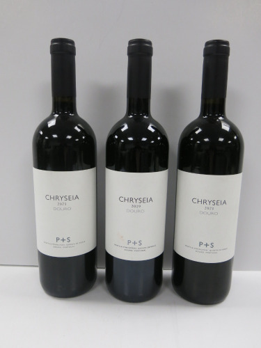 3 x Bottles of Chryseia Douro Red Wine, 2019, 750ml.