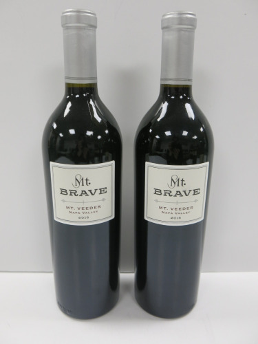 2 x Bottles of Mt Brave Cabernet Sauvignon Red Wine, 2018, 750ml.