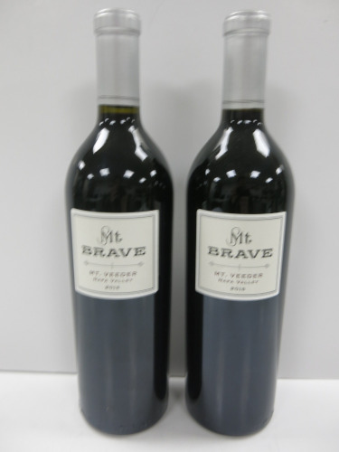 2 x Bottles of Mt Brave Cabernet Sauvignon Red Wine, 2018, 750ml.