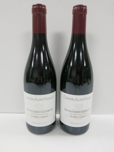 2 x Bottles of Domaine Alain Michelot Nuits Saint Georges Recolte Red Wine, 2020, 750ml.