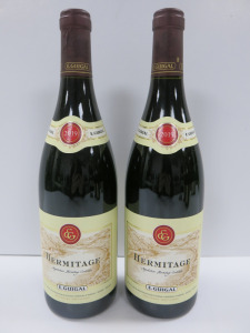 2 x Bottles of E.Guigal Hermitage Red Wine, 2019, 750ml.
