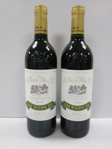 2 x Bottles of La Rioja Alta S.A Gran Reserve 904, 2015, Red Wine, 750ml.