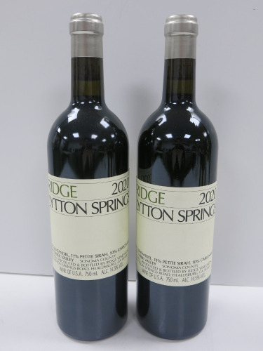 2 x Bottles of Lytton Springs Ridge Red Wine, 2020, 750ml.