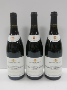 3 x Bottles of Bouchard Pere & Fils Gevery Chambertin Grand Vin De Bourgogne Red Wine, 2021, 750ml.