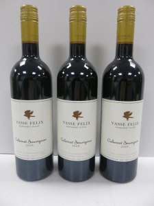 3 x Bottles of Vasse Felix Margaret River Cabernet Sauvignon Red Wine, 2020, 750ml.