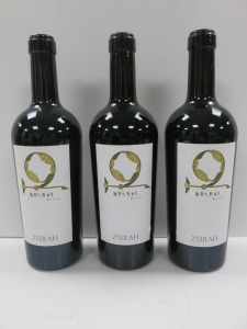 3 x Bottles of Zorah Karasi Areni Noir Red Wine, 2019 & 2020, 750ml.
