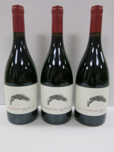 3 x Bottles of Leyda Valley Ventlera Pinot Noir Red Wine, 2018, 750ml.