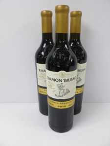 3 x Bottles of Ramon Bilbao Gran Reserve Rioja Red Wine, 2015, 750ml.
