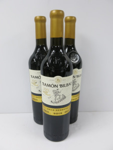 3 x Bottles of Ramon Bilbao Gran Reserve Rioja Red Wine, 2015, 750ml.