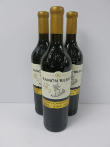3 x Bottles of Ramon Bilbao Gran Reserve Rioja Red Wine, 2015, 750ml.