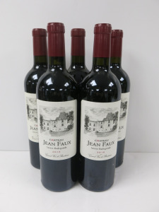 5 x Bottles of Chateau Jean Faux Sainte Redgonde Grand Vin de Bordeaux, 3 x 2016 & 2 x 2017, 750ml.