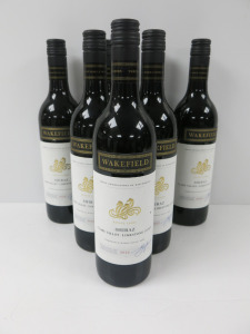7 x Bottles of Wakefield Shiraz Red Wine, 2022, 750ml.