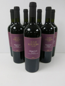 8 x Bottles of Portelisa Primitivo Puglia Red Wine, 750ml.