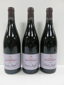 3 x Bottles of Saint Joseph Domaine des Remizieres Red Wine, 2022, 750ml.