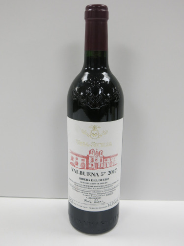 Bottle of Vega Sicilia Valbuena 5 Red Wine, 2017, 750ml.