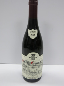 Bottle of Claude Dugat Georey Chambertin 1er Cru Red Wine, 2018, 750ml.