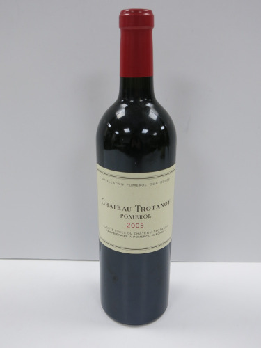 Bottle of Chateau Trotanoy Pomerol Red Wine, 2005, 750ml.