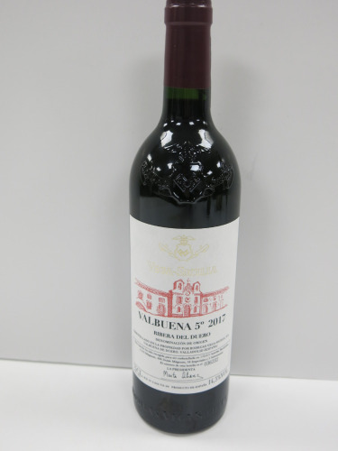 Bottle of Vega Sicilia Valbuena 5 Red Wine, 2017, 750ml.