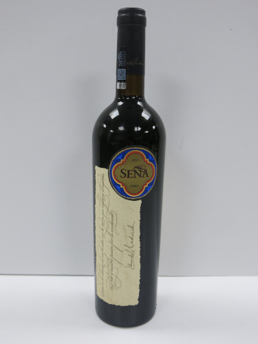Bottle of Sena Valle De Aconcagua Red Wine, 2015, 750ml.