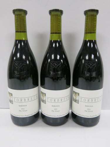 3 x Bottles of Torbreck Barossa Red Wine, 2021, 750ml.