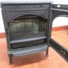 Doure 425 MultiFuel Stove. All Cast Iron Construction in Matt Black Finish, Heat Output 8kw. RRP £1279 - 3