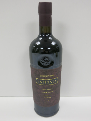 Bottle of Joseph Phelps Insignia Red Wine, 2016, 750ml.