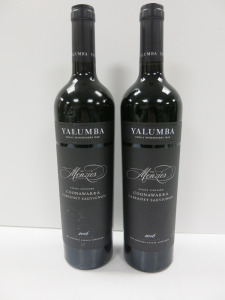 2 x Bottles of Yalumba The Menzies Coonawarra Cabernet Sauvignon Red Wine, 2016, 750ml.
