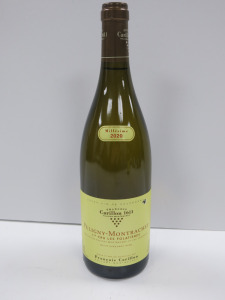 Bottle of Francois Carillon Puligny-Montrachet 1er Cru Les Folatieres White Wine, 2020, 750ml.