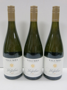 3 x Bottles of Yalumba The Virgilius Viognier White Wine, 2022, 750ml.