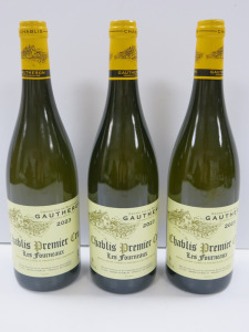 3 x Bottles of Alain Gautheron Chablis 1er Cru Les Fourneaux White Wine, 2023, 750ml.