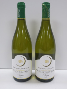 2 x Bottles of Jean Marc Brocard Chablis Grand Cru White Wine, 2023, 750ml.