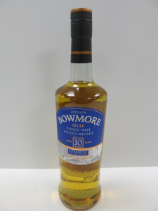 Bottle of Bowmore Tempest Small Batch Release V, First Fill Bourbon Islay Single Malt Scotch Whisky, Aged 10 Years, 700ml.