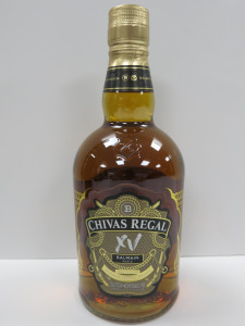 Bottle of Chivas Regal XV Balmain Paris Blended Scotch Whisky, Aged 15 Years, 700ml.