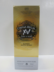 Boxed Bottle of Chivas Regal XV Blended Scotch Whisky, Aged 15 Years, 700ml.