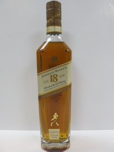 Bottle of Johnnie Walker Blended Scotch Whisky, Aged 18 Years Old, 700ml.