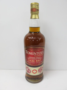 Bottle of Tomintoul Cigar Malt Speyside Single Malt Scotch Whisky, 700ml,