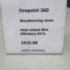 Bosca Stovax Firepoint 360 Wood Burning Stove, Matt Black Finish, 8kw. RRP £925 - 11