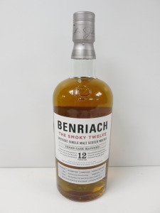 Bottle of Benriach The Smokey Twelve Speyside Single Malt Scotch Whisky, 12 Years Old, 700ml.