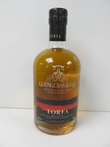 Bottle of Glenglassaugh Torfa Highland Single Malt Scotch Whisky, 700ml.