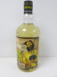Bottle of Douglas Laing Big Peat Small Batch Islay Blended Scotch Whisky, 700ml.
